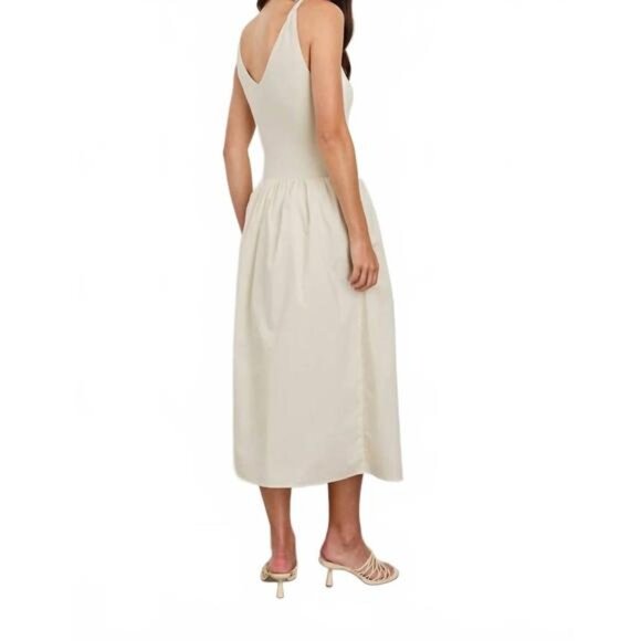238$ Rails Franca Fit and Flare MIDI Dress Sleeveless Women's Size XS Ivory - Picture 3 of 4